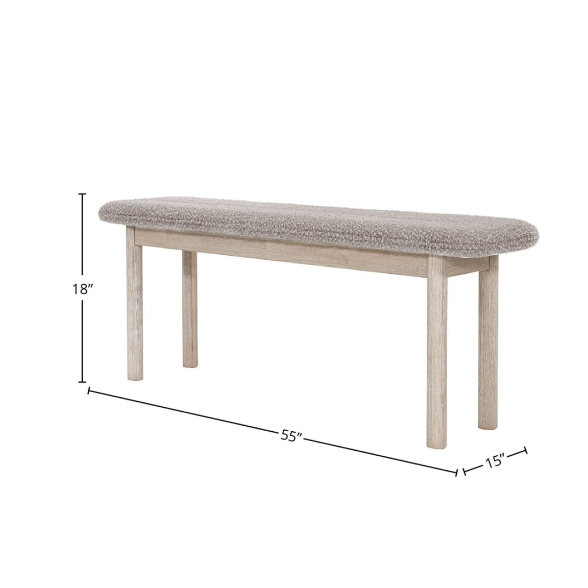 Oasis Bench - Oatmeal - lh-import-dining-benches