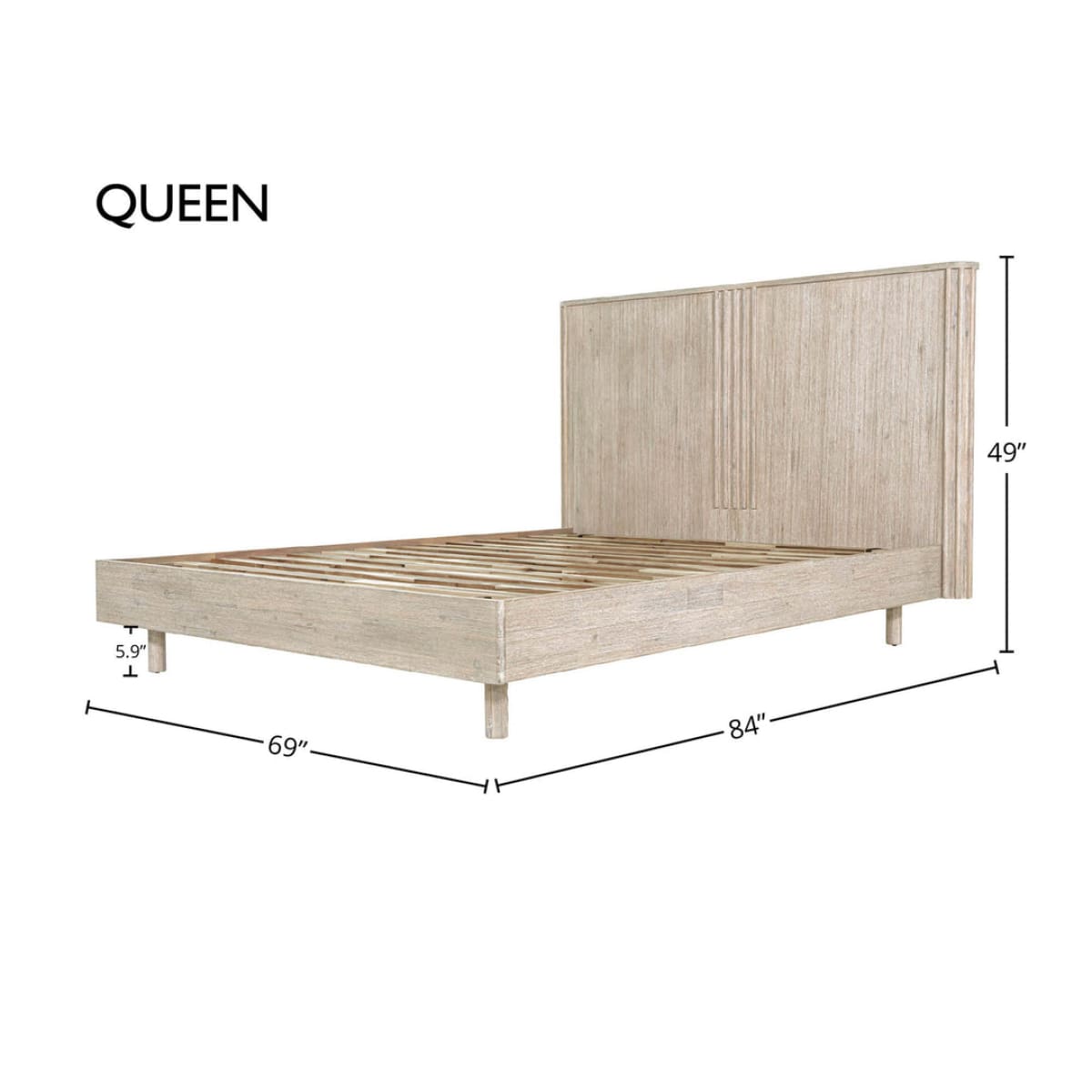 Oasis Queen Bed - lh-import-beds