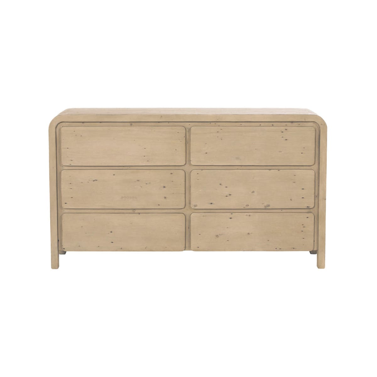 Opera 6 Drawer Dresser - Scrubbed Teak - lh-import-dressers
