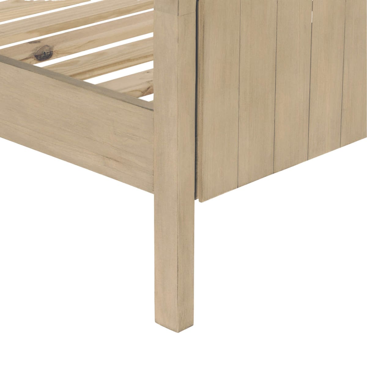 Opera King High Footboard Bed - Scrubbed Teak - lh-import-beds
