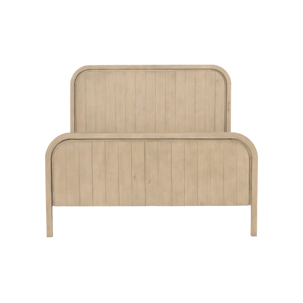 Opera King High Footboard Bed - Scrubbed Teak - lh-import-beds