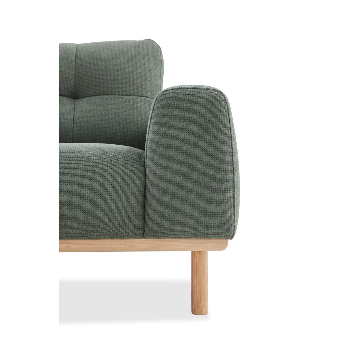 Otter Sectional Left Hand Chaise Green - Sectional