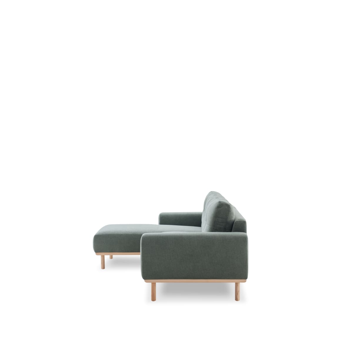 Otter Sectional Left Hand Chaise Green - Sectional