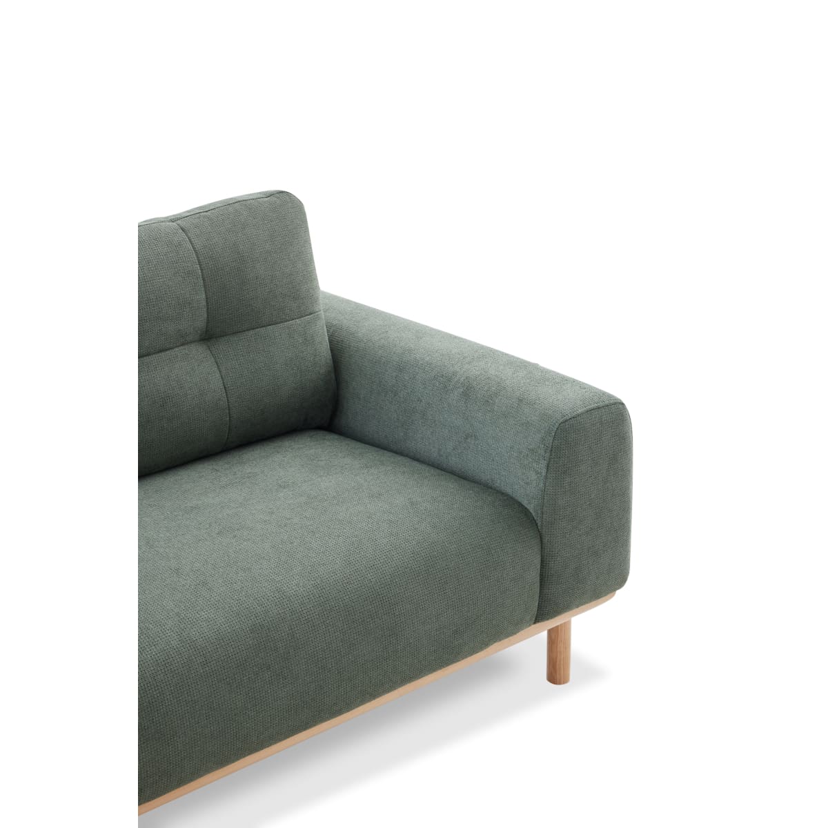 Otter Sectional Left Hand Chaise Green - Sectional