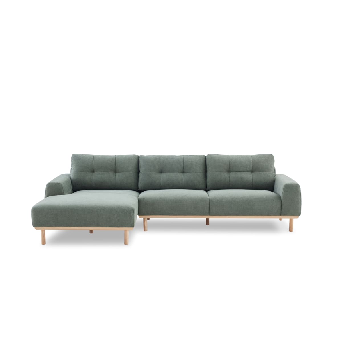 Otter Sectional Left Hand Chaise Green - Sectional