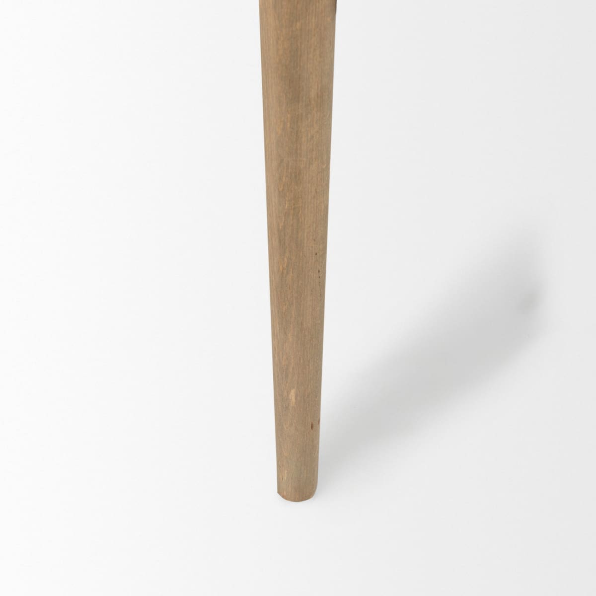 Palisades Upholstered Accent Chair Cream Fabric | Brown Wood - accent-chairs