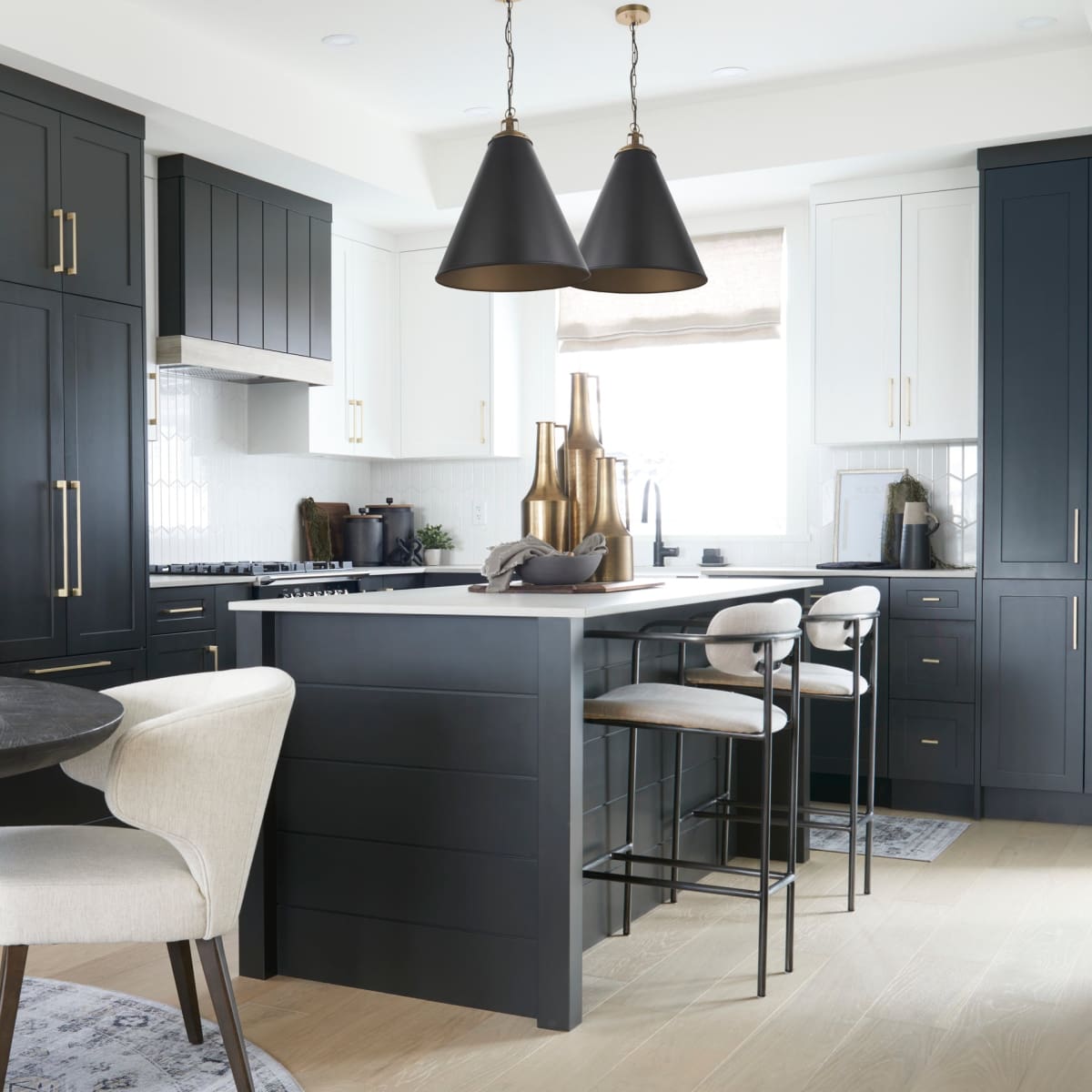 Parker Upholstered Seat Bar Counter Stool Beige Fabric | Grey Metal | Counter - bar-stools