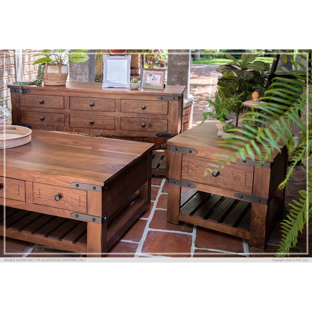 Parota Coffee Table - 55 x 33 x 20 - COFFEE TABLE