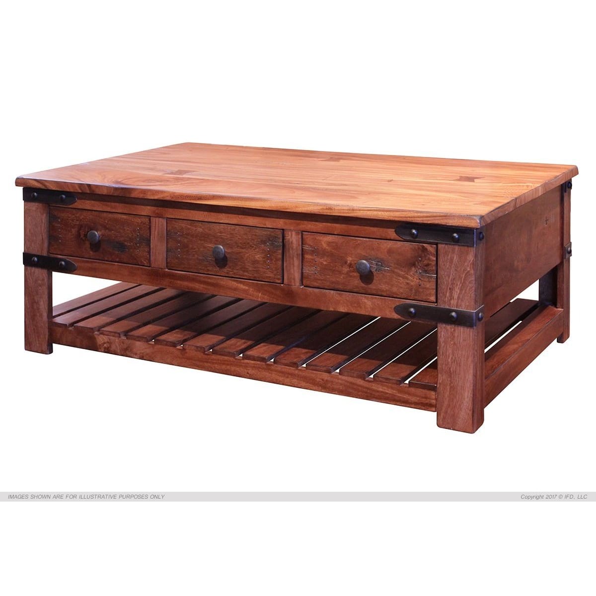 Parota Coffee Table - 55 x 33 x 20 - COFFEE TABLE