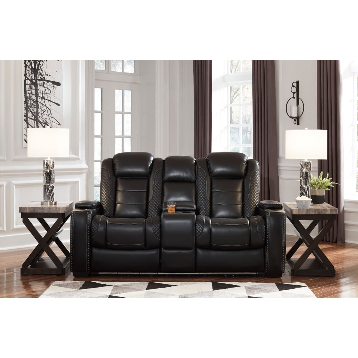 Party Time Power Reclining Loveseat with Console - Loveseat