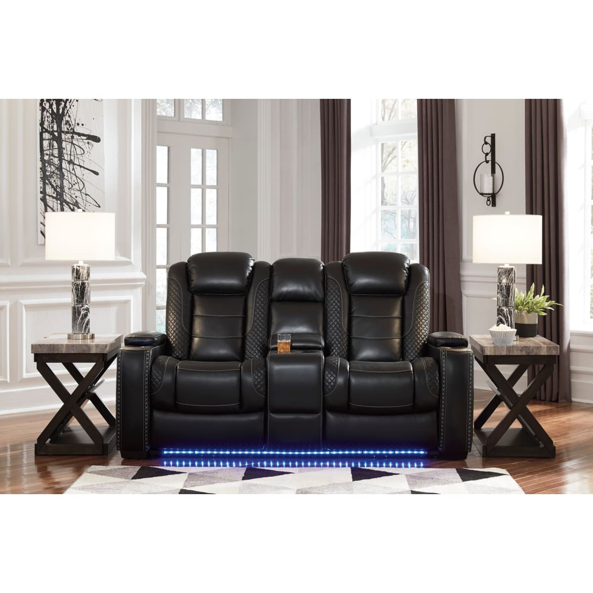 Party Time Power Reclining Loveseat with Console - Loveseat
