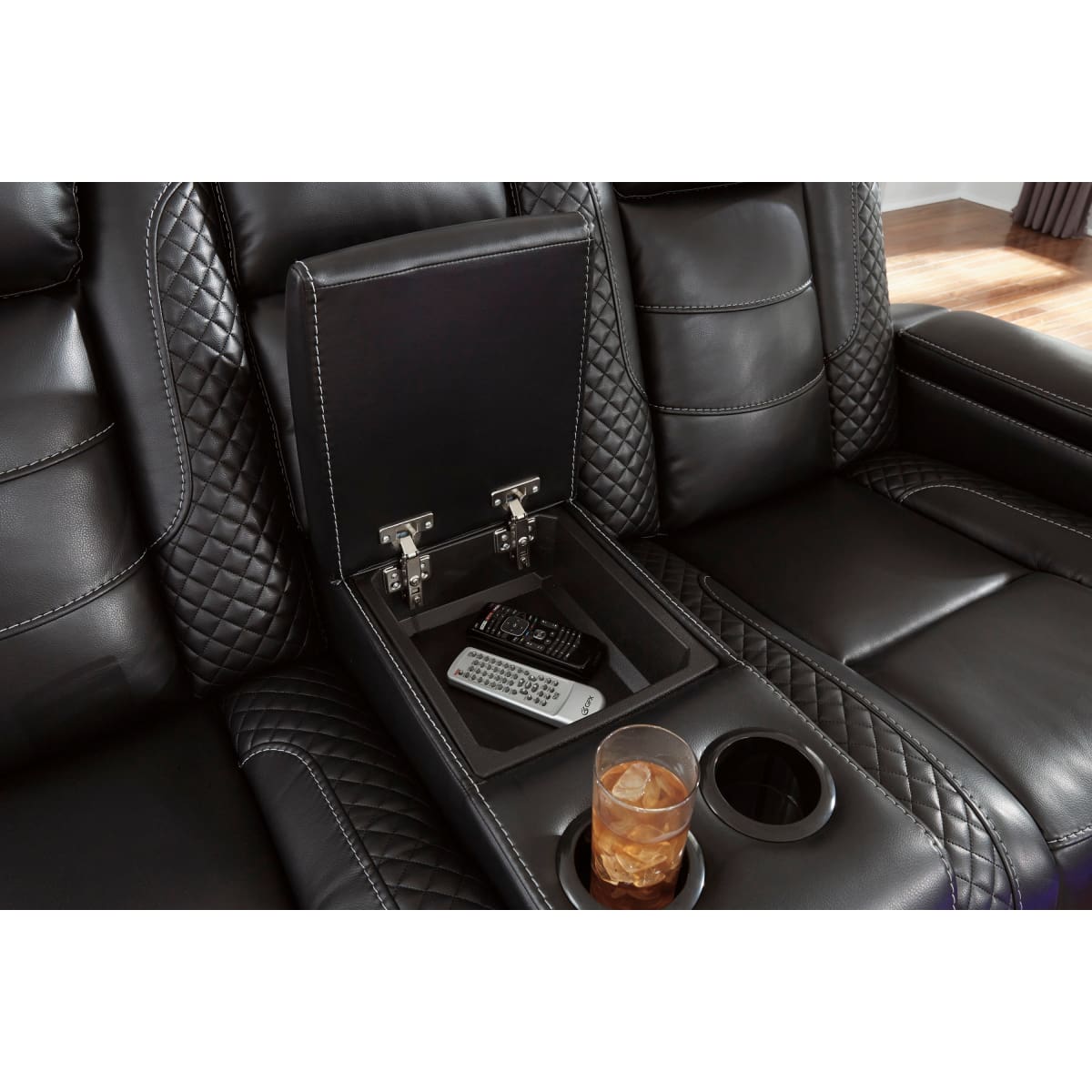 Party Time Power Reclining Loveseat with Console - Loveseat