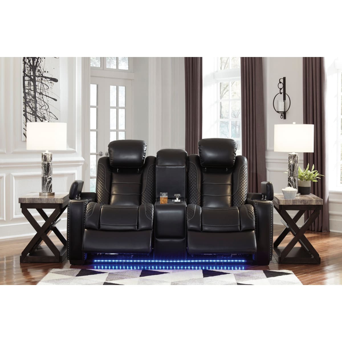 Party Time Power Reclining Loveseat with Console - Loveseat