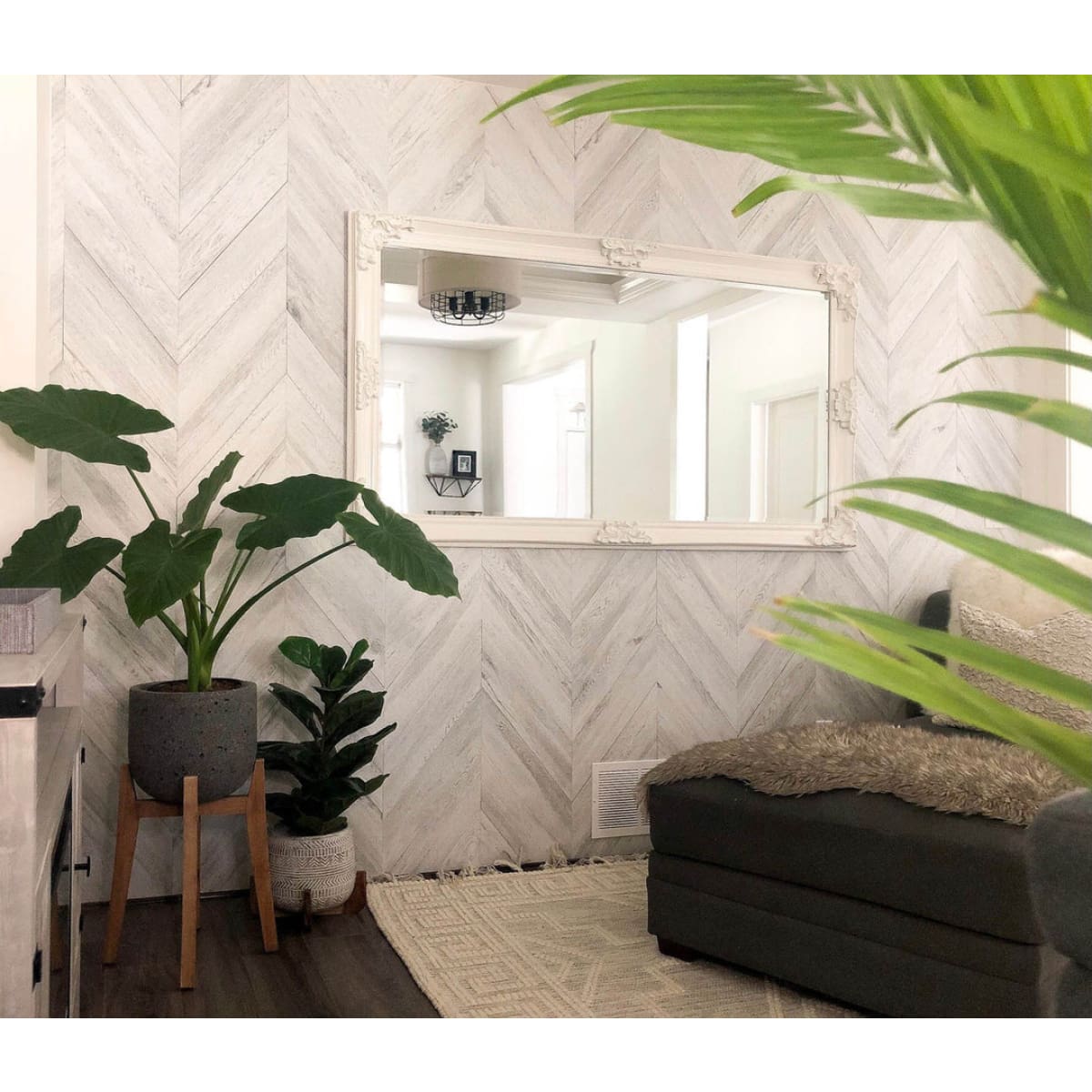 Patio Small Round Standing Pot - Grey Stone - lh-import-vases