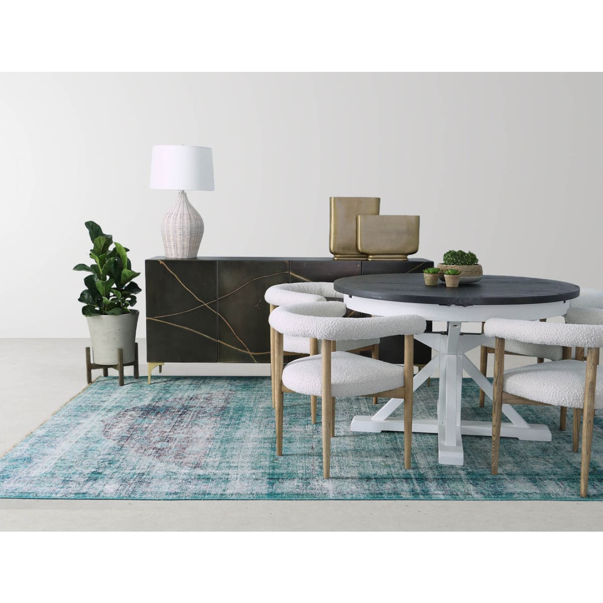 Patio Tapered Large Standing Pot - Cement Grey - lh-import-vases