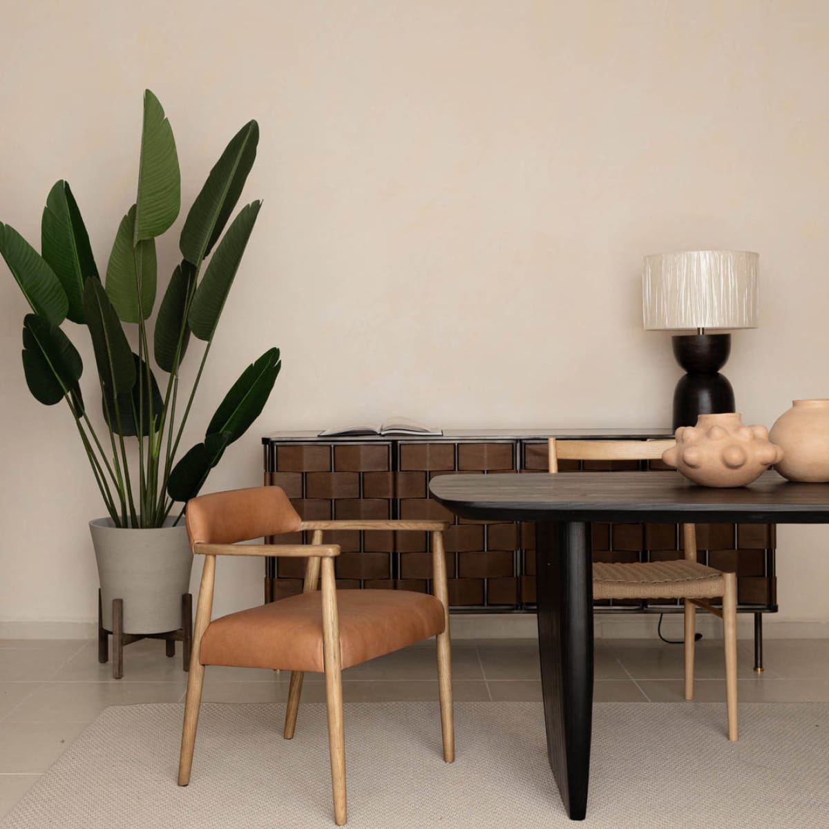 Patio Tapered Large Standing Pot - Cement Grey - lh-import-vases