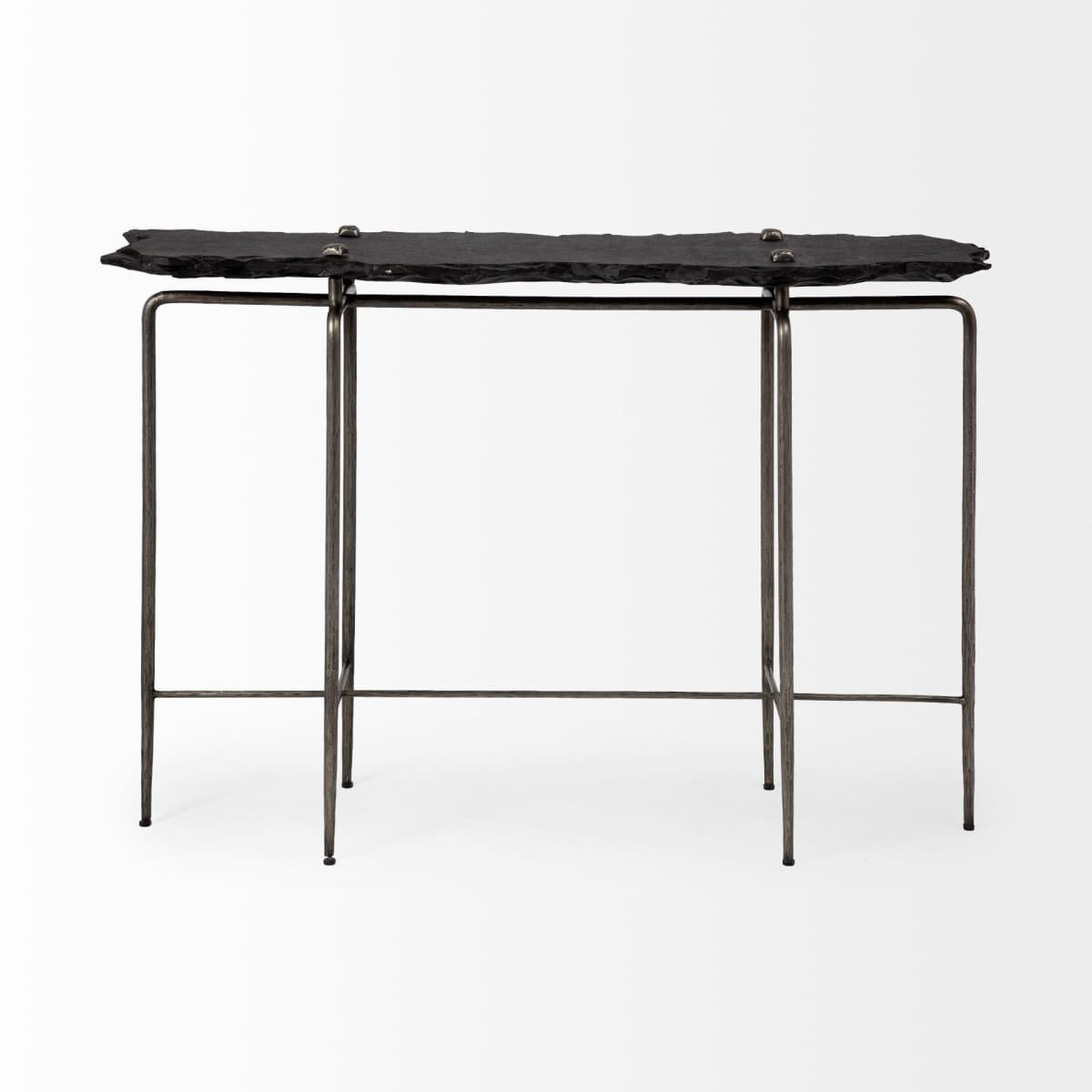 Pinera Console Table Black Slate | Iron - console-tables