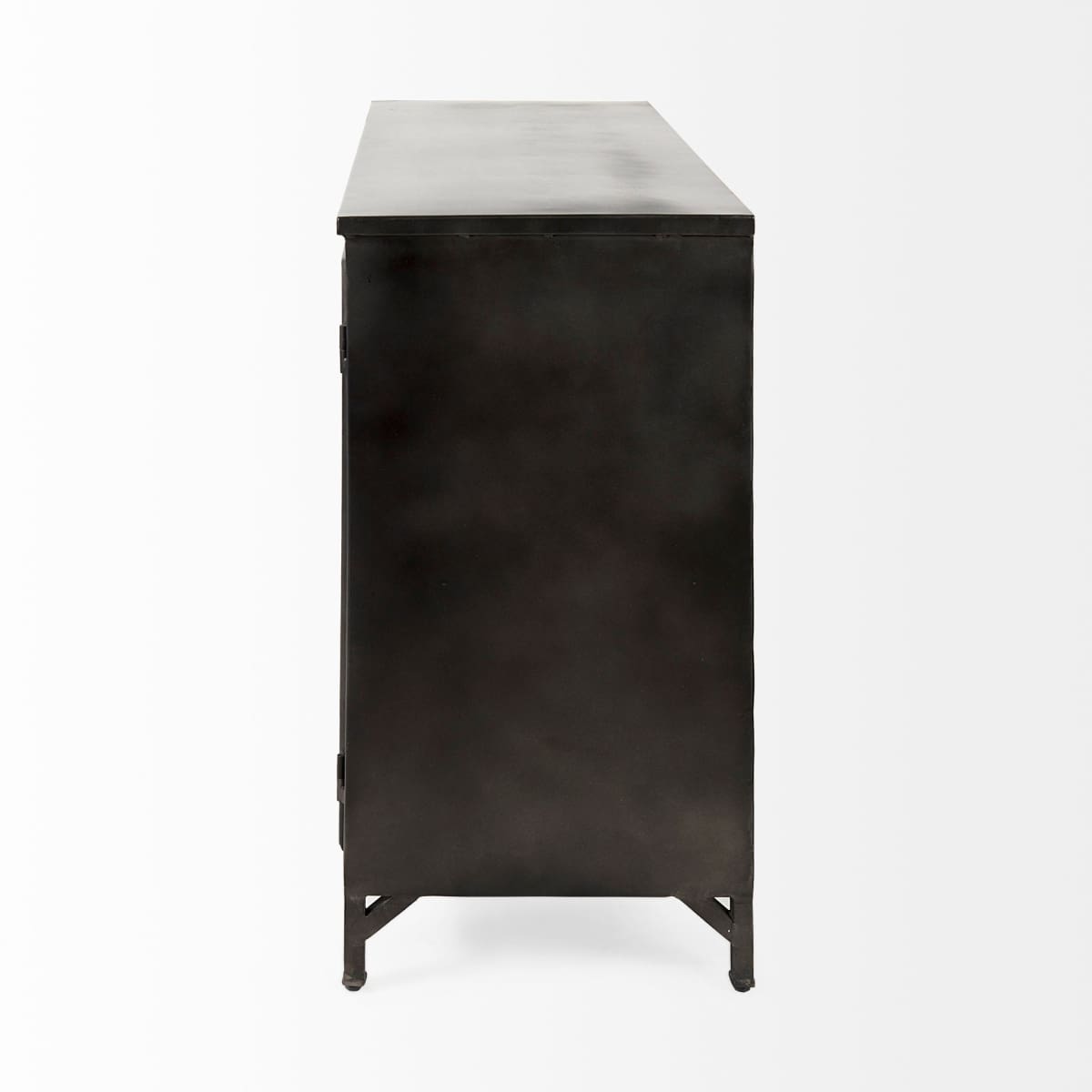 Poppy Accent Cabinet Black Metal | Glass - acc-chest-cabinets