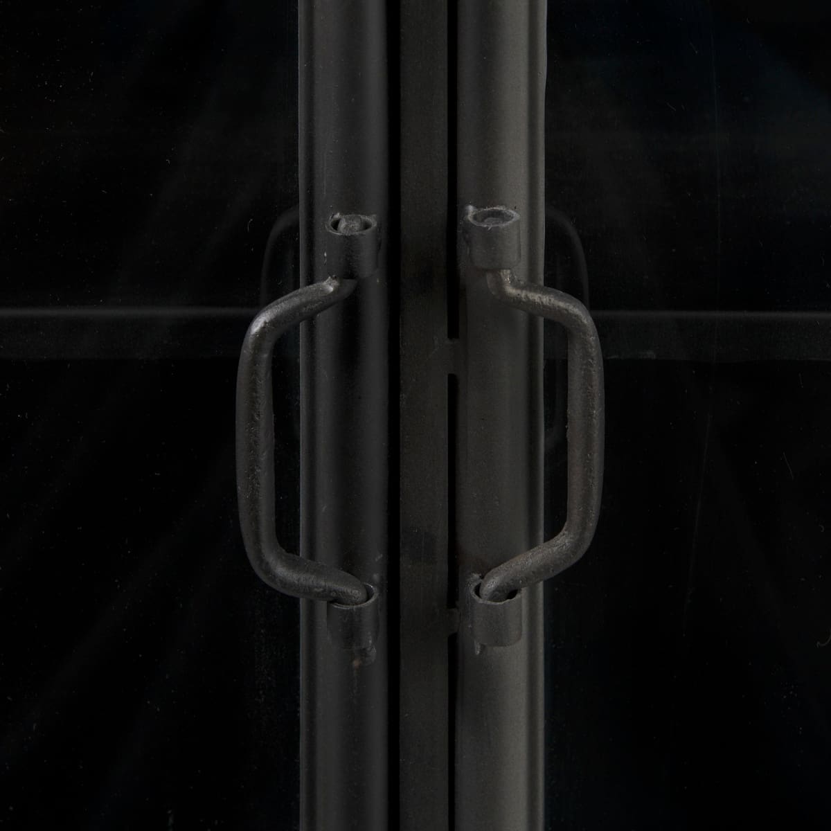 Poppy Accent Cabinet Black Metal | Glass - acc-chest-cabinets