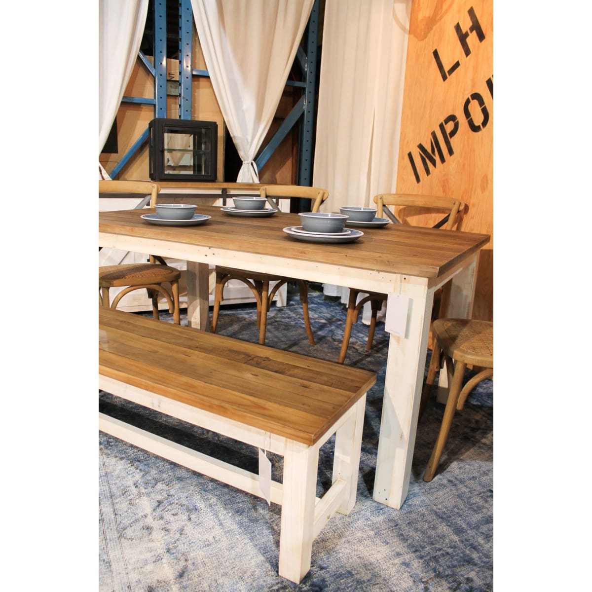 Provence Regular Fixed Dining Table 63’’ - lh-import-dining-tables