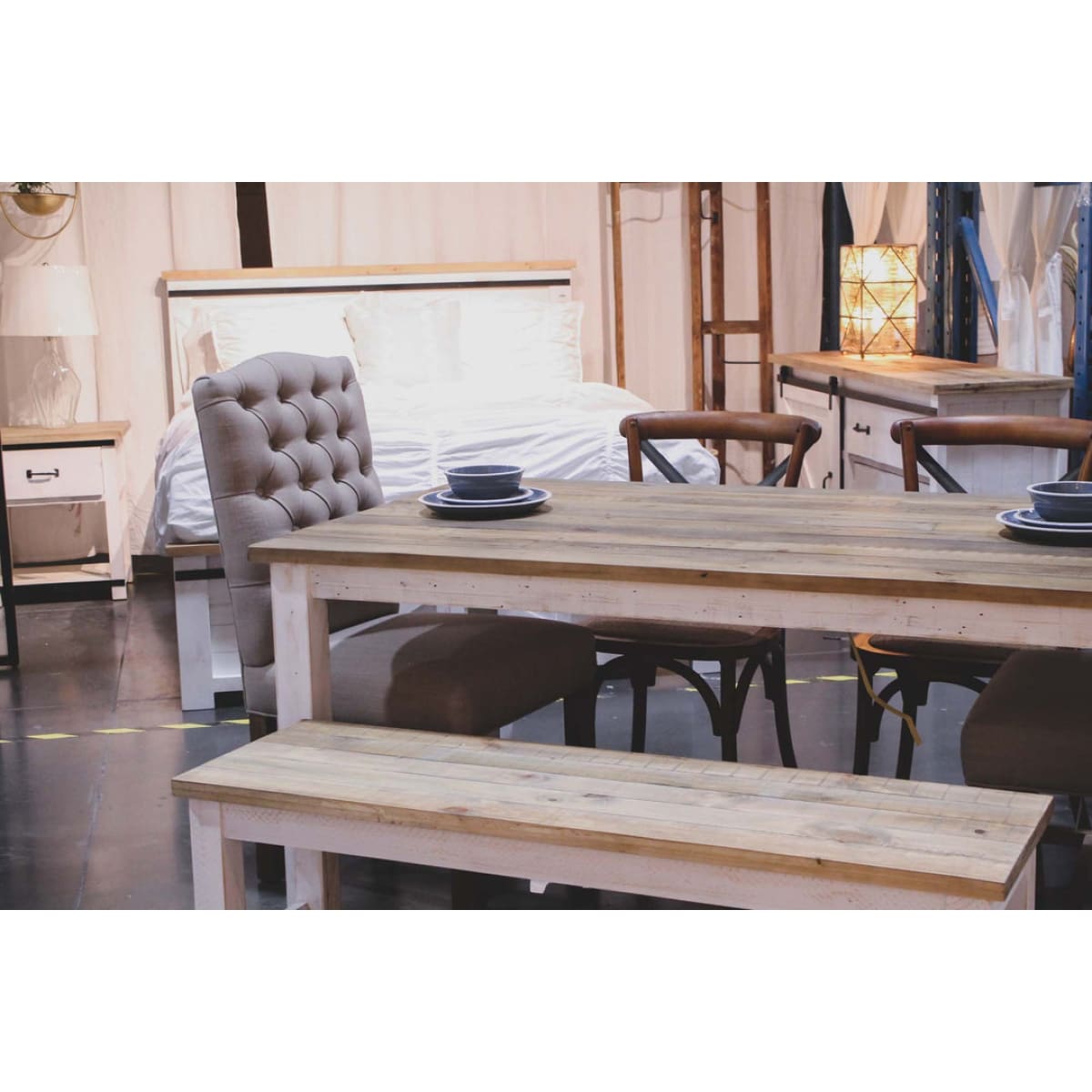 Provence Regular Fixed Dining Table 63’’ - lh-import-dining-tables