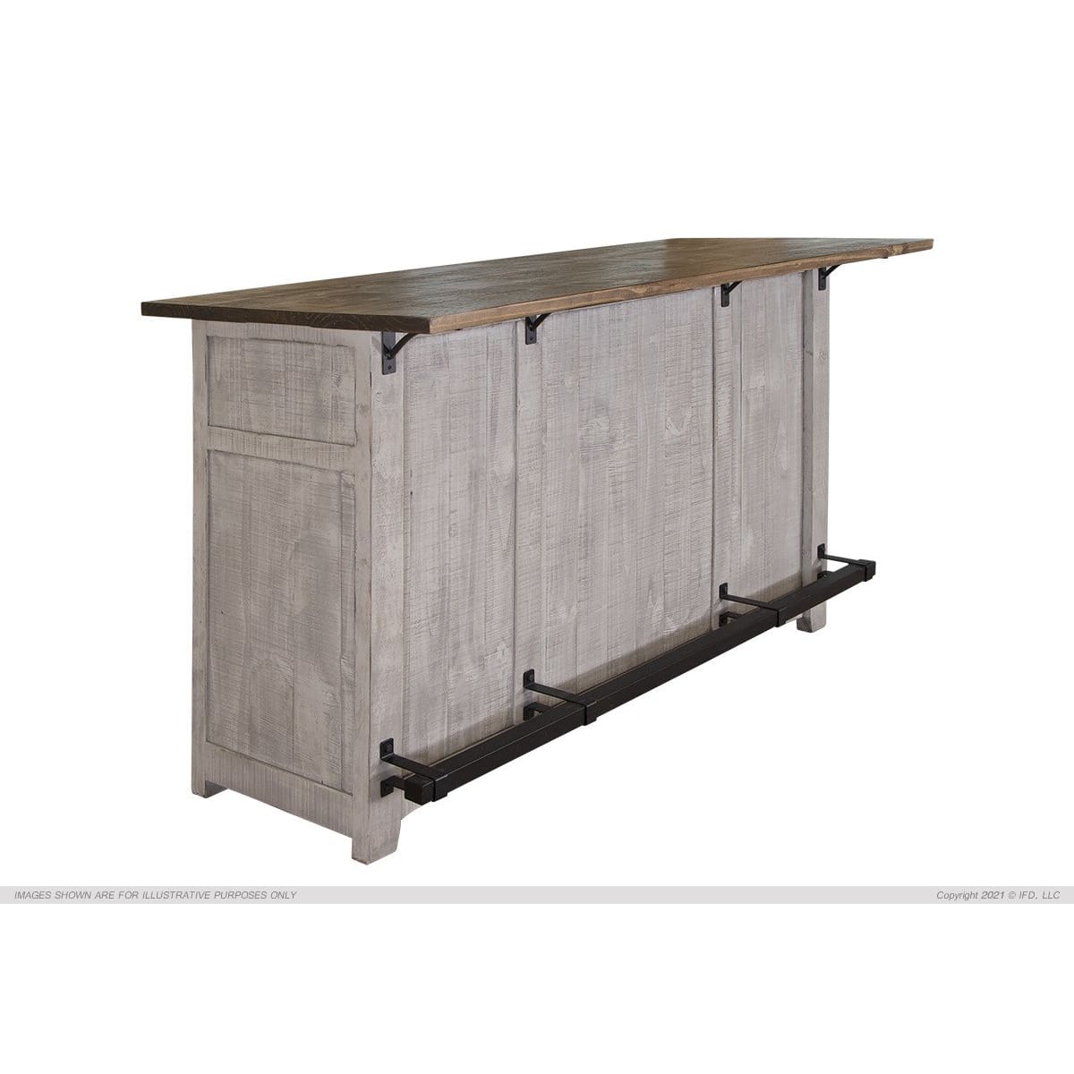 Pueblo Grey Bar - 76 x 26 1/2 x 42 - BAR