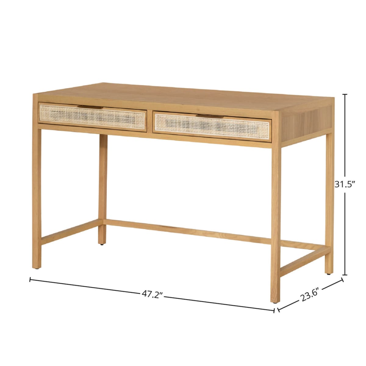 Rattan Desk - Natural - lh-import-desks