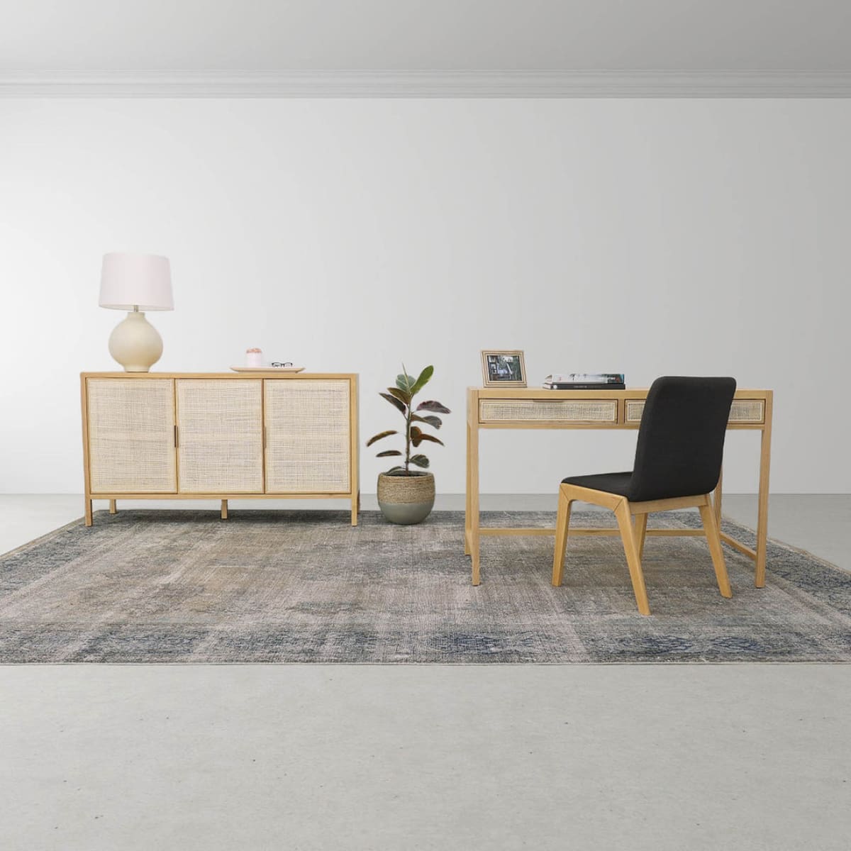 Rattan Desk - Natural - lh-import-desks