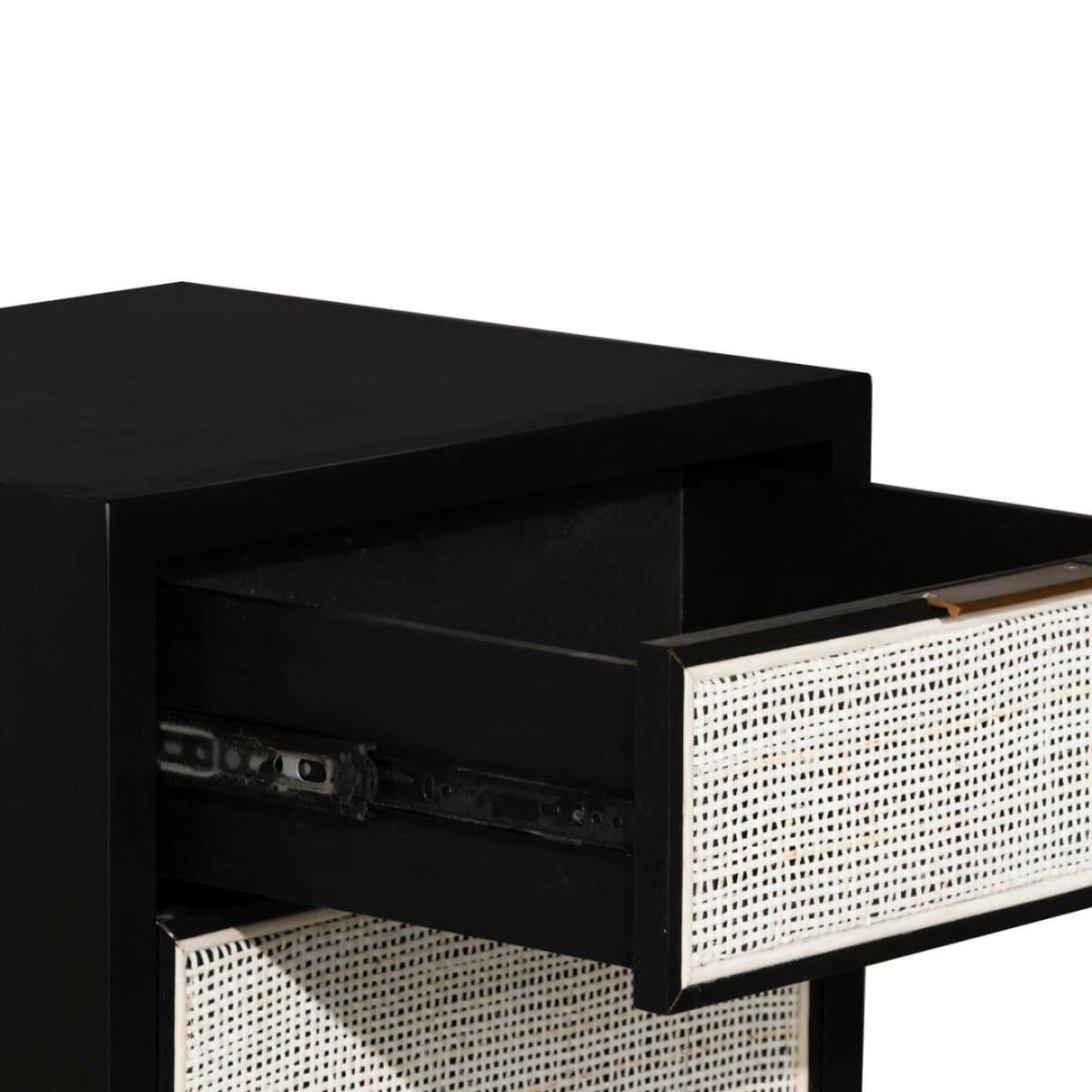 Rattan Filing Cabinet - Ebony - lh-import-shelving-storage