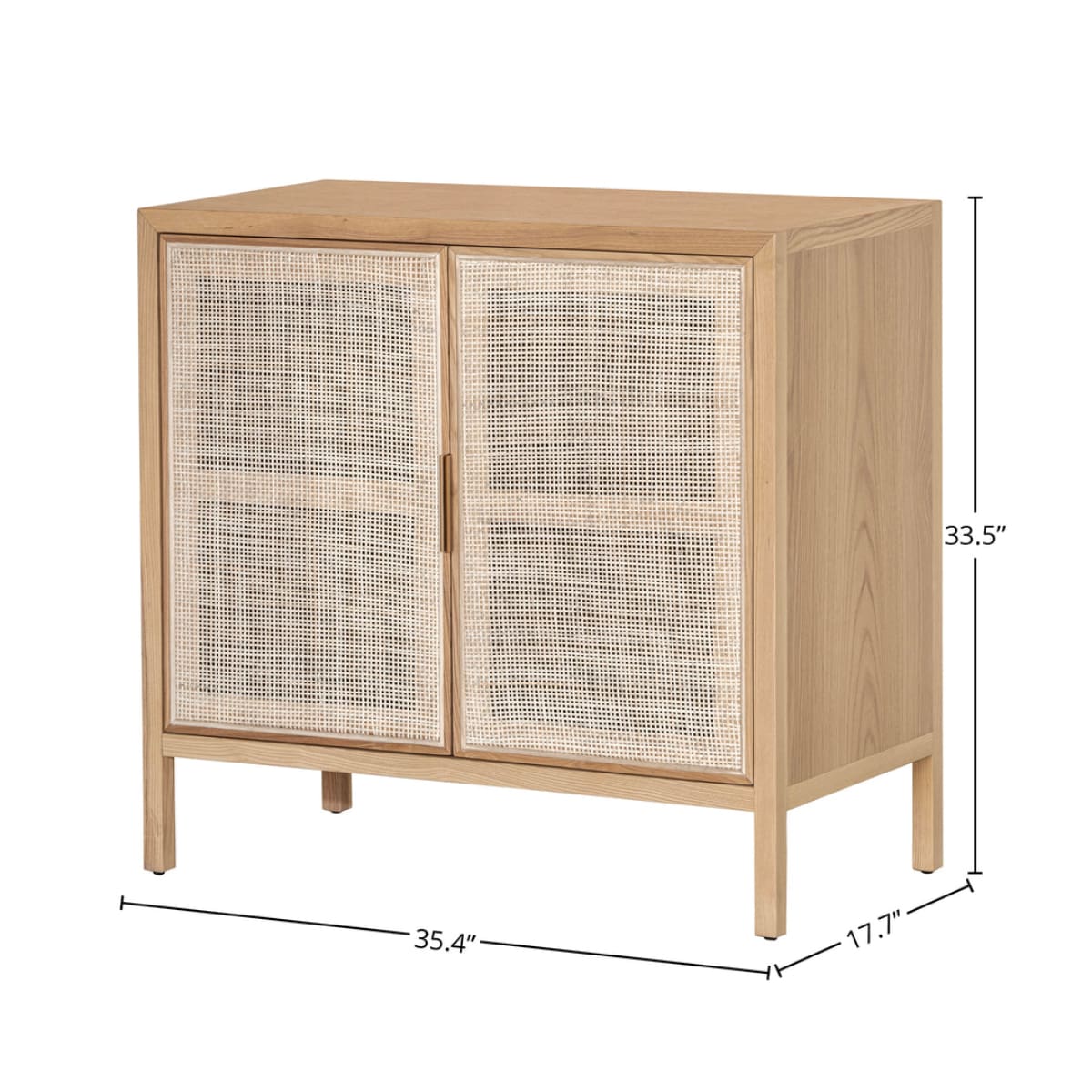 Rattan Small Sideboard - Natural - lh-import-sideboards-cabinets
