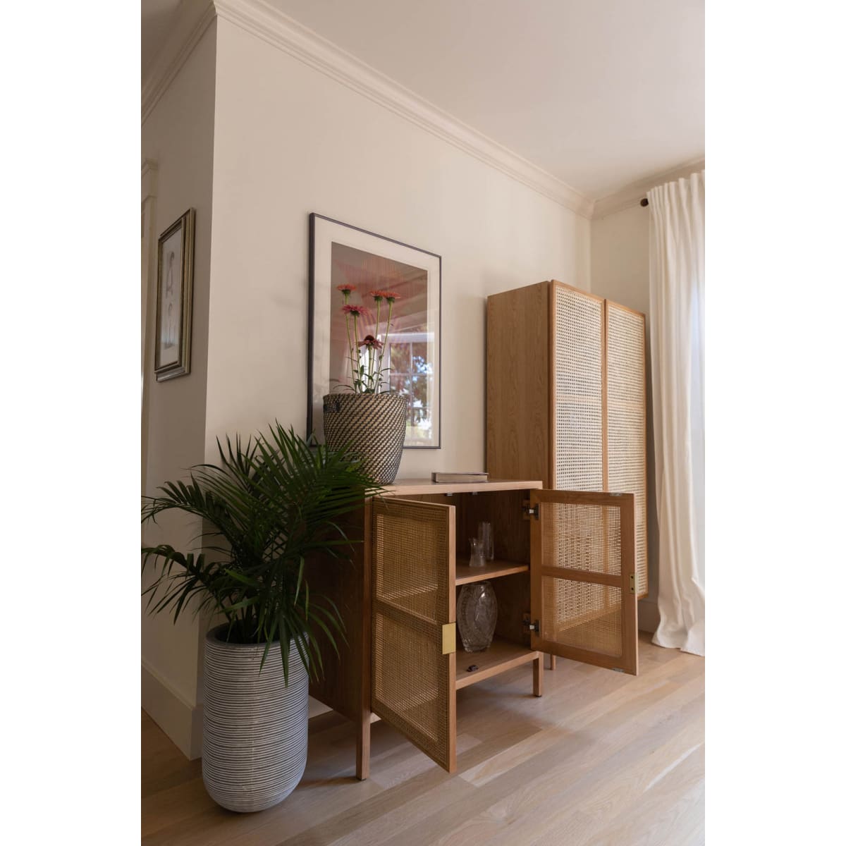 Rattan Small Sideboard - Natural - lh-import-sideboards-cabinets