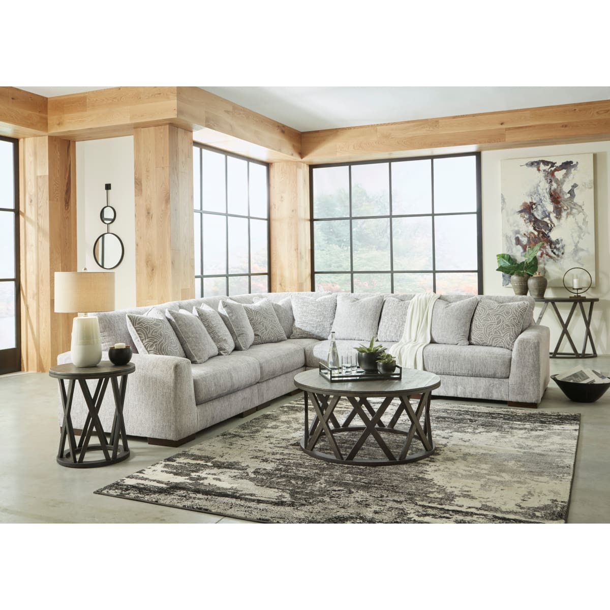 Regent Park Sectional - 132 W x 132 D x 39 H - Sectional