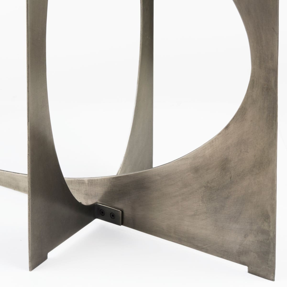 Reinhold Console Table Black Marble | Nickel Metal - console-tables