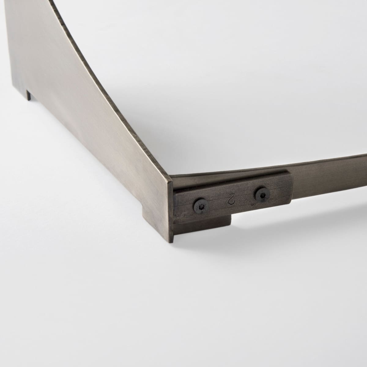 Reinhold Round Coffee Table Black Marble | Nickel Metal | Round - coffee-tables