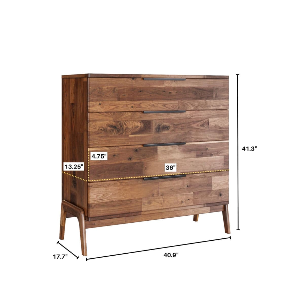 Remix 4 Drawer Chest - lh-import-dressers