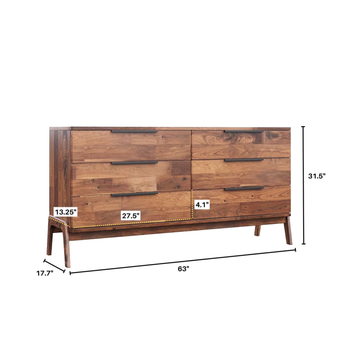 Remix 6 Drawer Dresser - lh-import-dressers
