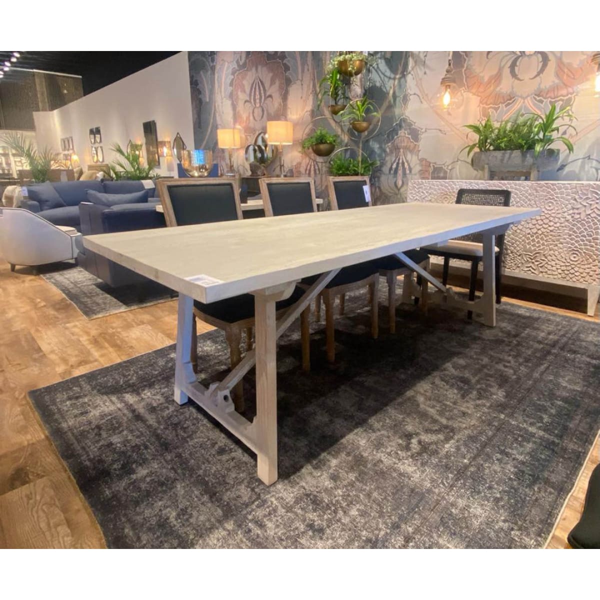 Renaissance Dining Table - Antique White - lh-import-dining-tables