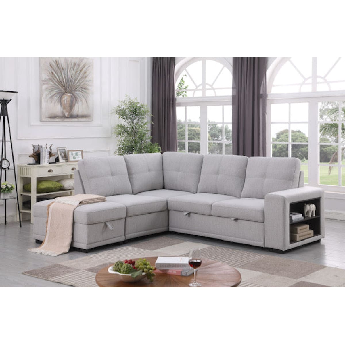 Riley Sleeper Sectional w/Storage - Sofabed