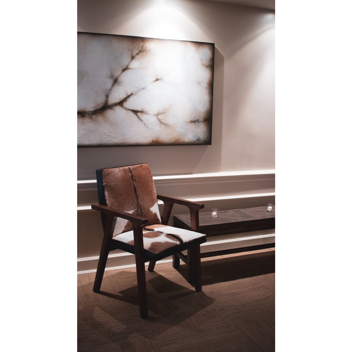 Rio Cool Armchair - Cool Brown Leather/Goat Hair - lh-import-accent-club-chairs