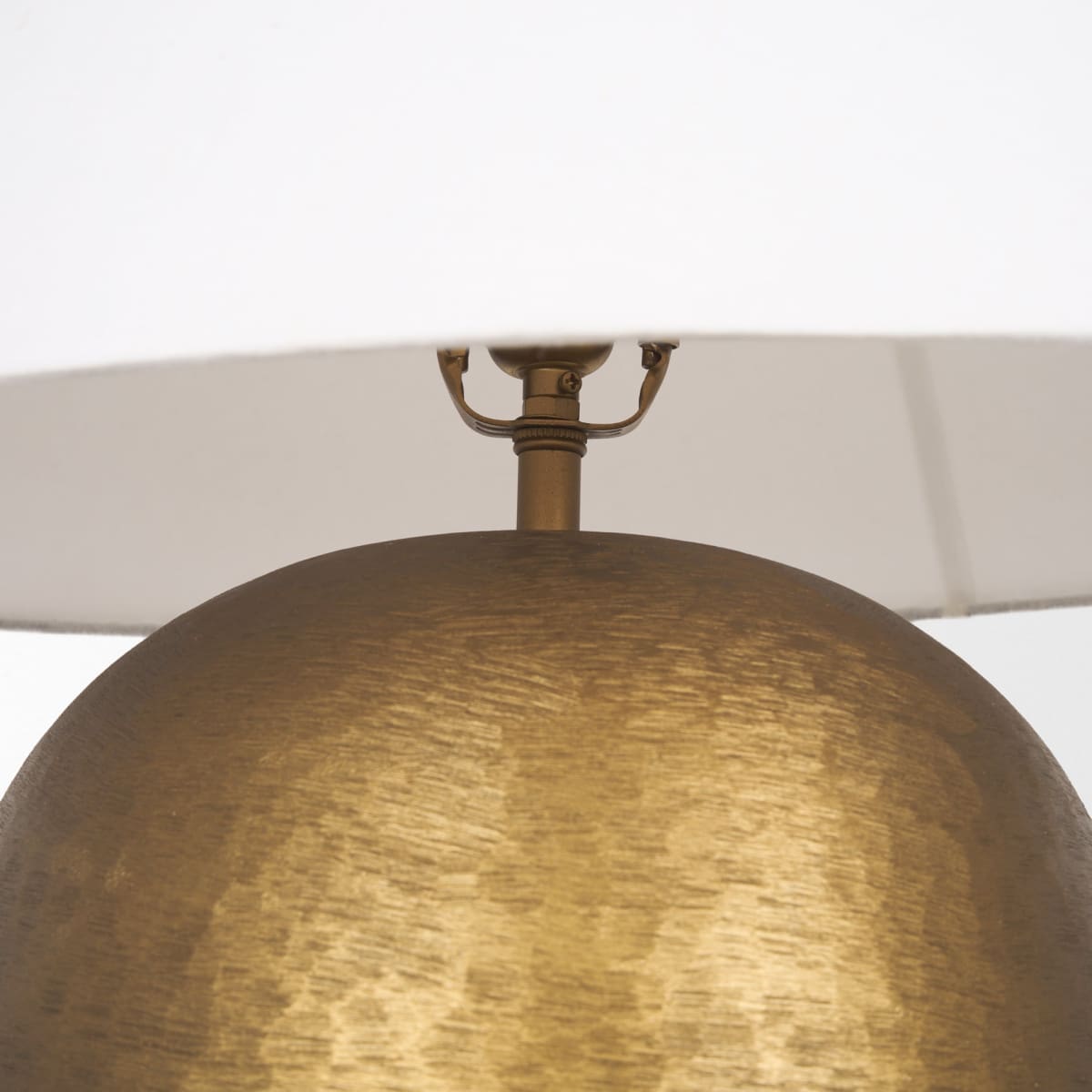 Sadiyah Table Lamp Gold Metal | Cream Shade - table-lamps