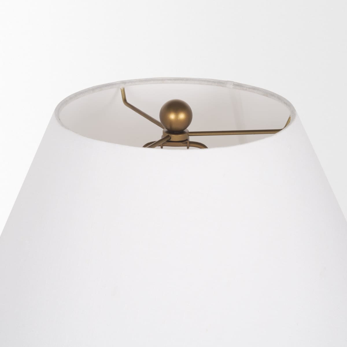 Sadiyah Table Lamp Gold Metal | Cream Shade - table-lamps