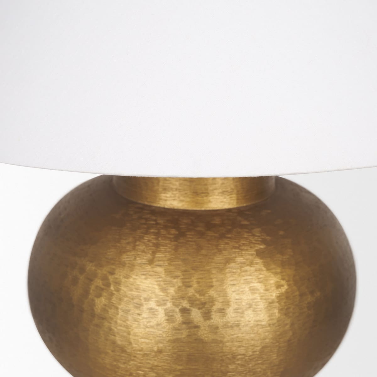 Salaah Table Lamp Gold Metal | Cream Shade - table-lamps
