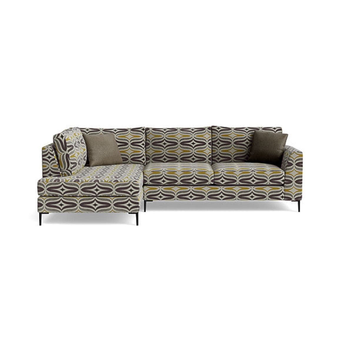 Sarah Sofa - Sectional - Barton Chinchilla