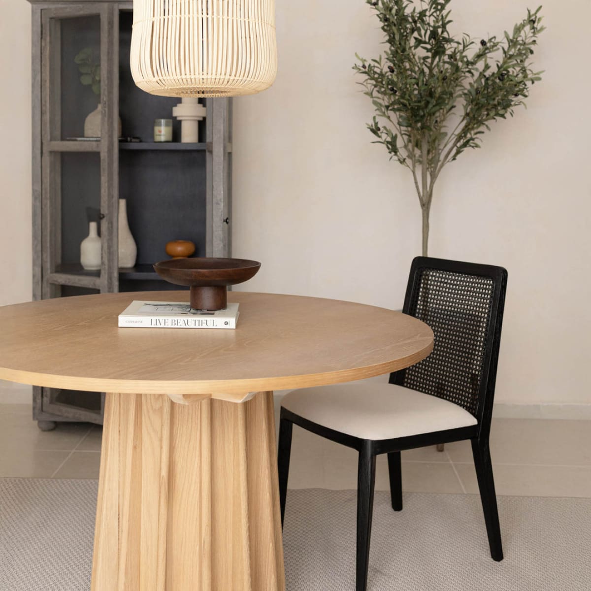 Sculpture Dining Table - Natural - lh-import-dining-tables