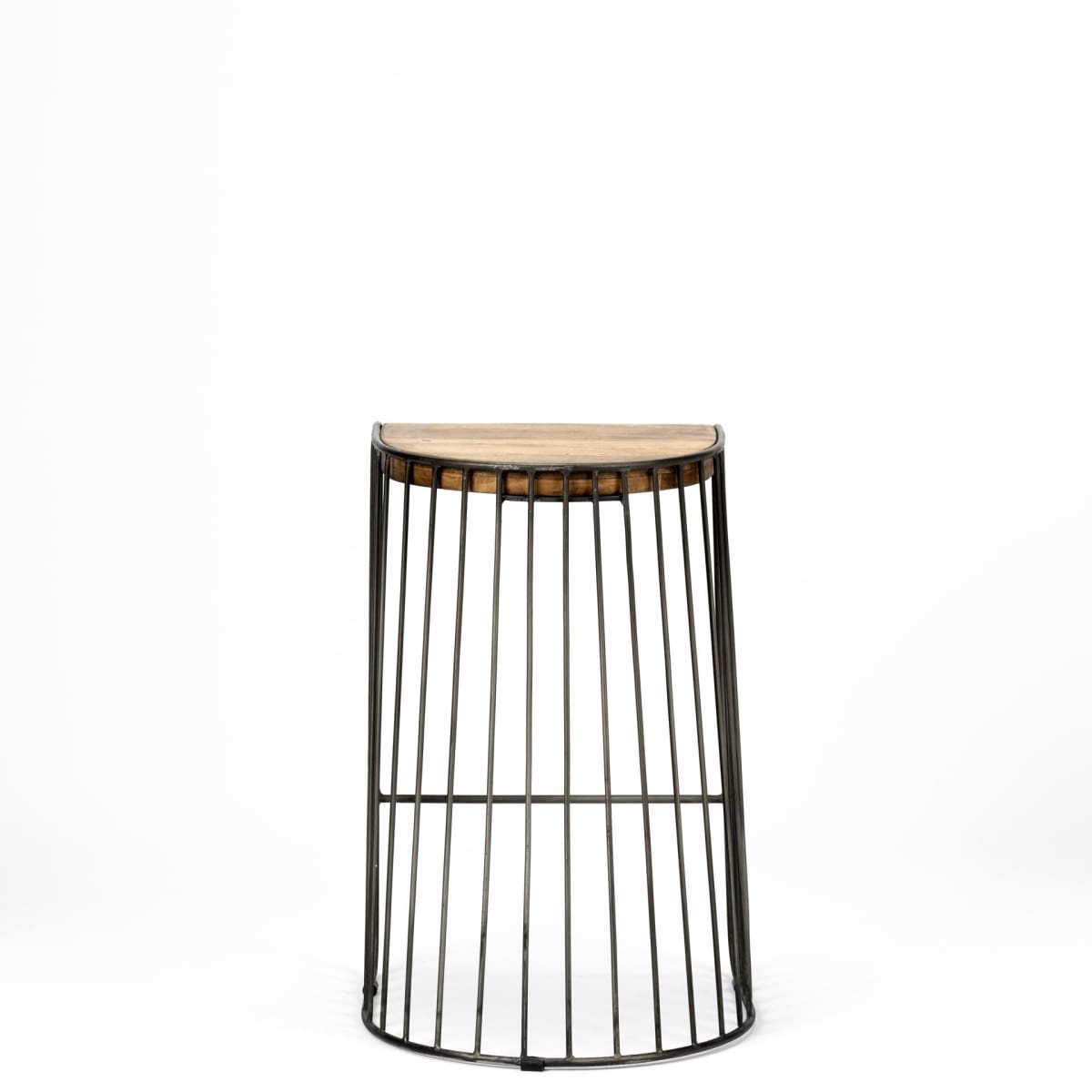 Seagram Wood Seat Bar Counter Stool Brown Wood | Black Metal | Counter - bar-stools