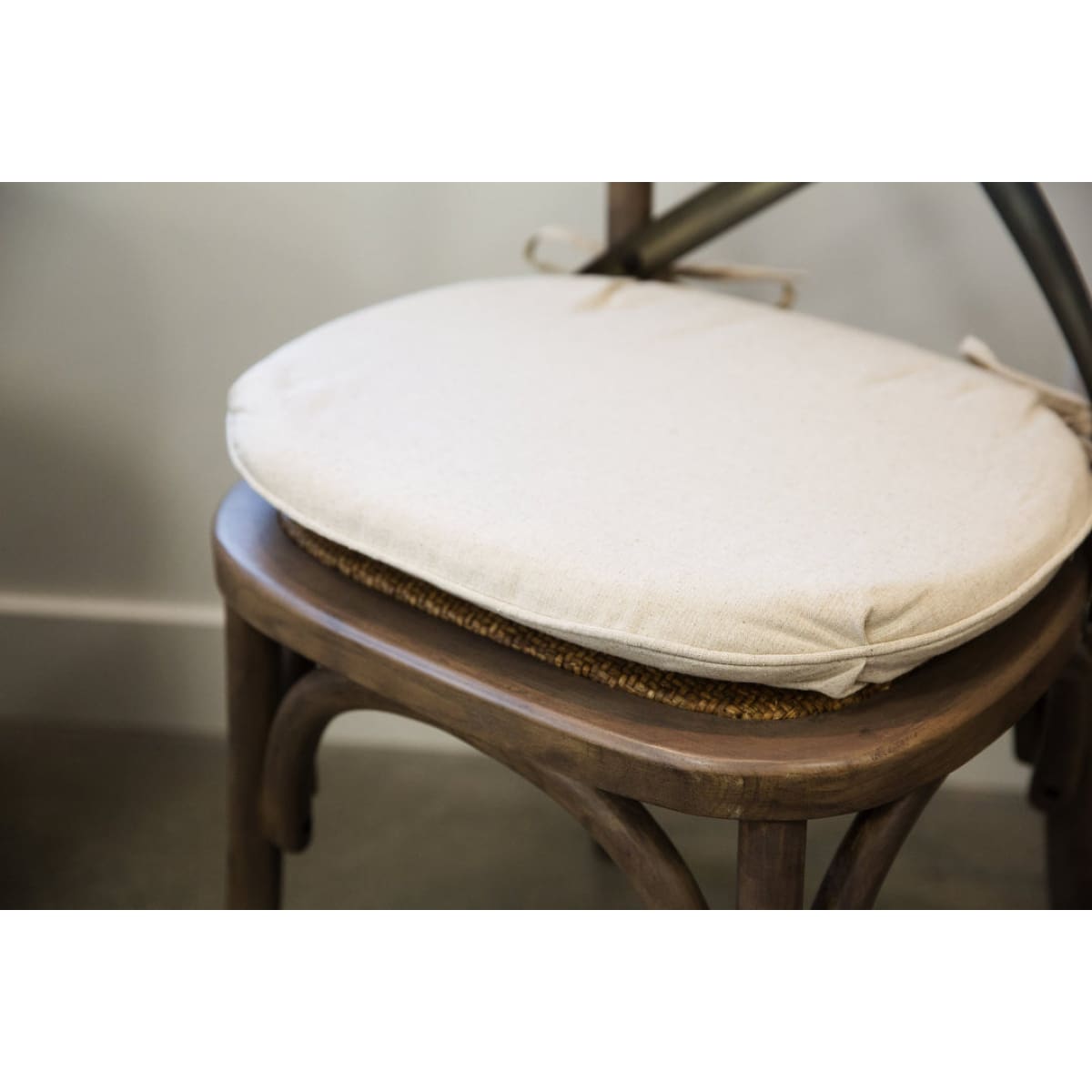 Seat Cushion For Cross Back Chair - Linen - lh-import-stools