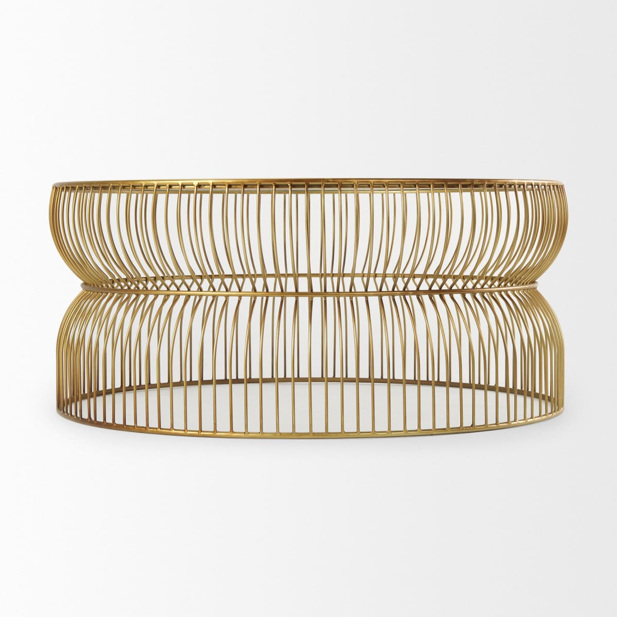 Shani Coffee Table Gold Metal | Glass - coffee-tables