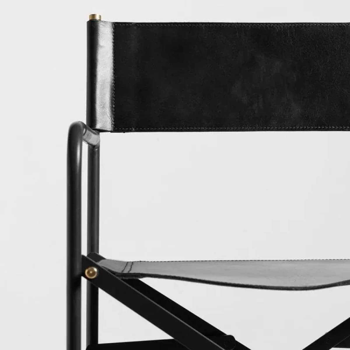 Sicily Dining Chair | Black Metal & Black Leather - dining-chairs