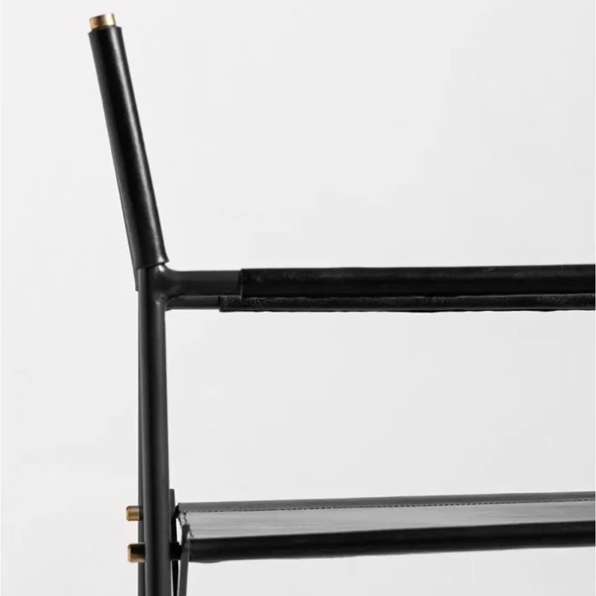 Sicily Dining Chair | Black Metal & Black Leather - dining-chairs