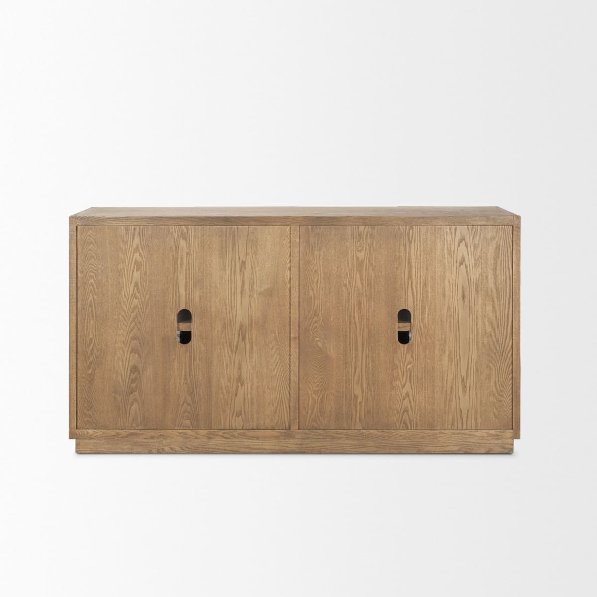 Sina Sideboard Brown Wood | Natural Rattan - sideboards-and-buffets
